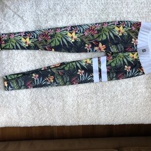 Floral workout leggings